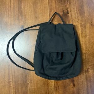 BAGGU Mini Black Canvas Backpack